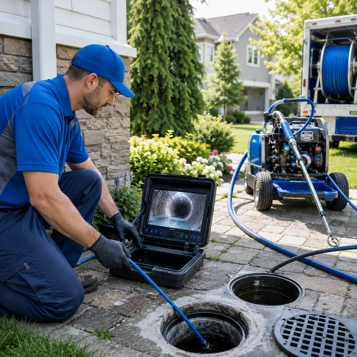 Outdoor drain cleaning professionals serving Centerport, PA